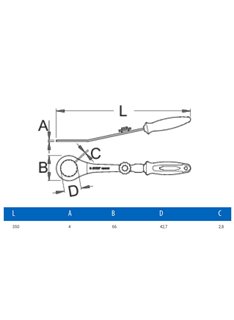 Ключ для каретки Unior Tools 16 Notch