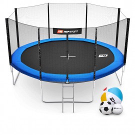 Батут Hop-Sport 14ft внешняя сетка 427 см