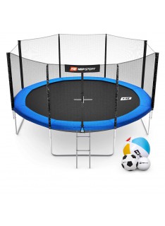 Батут Hop-Sport 14ft внешняя сетка 427 см