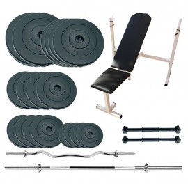 Скамья для жима Newt Gym Set Pro с набором весов 120 кг