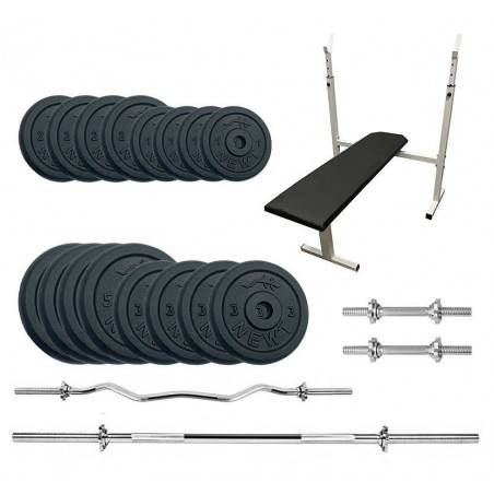 Скамья для жима Newt Gym Set-STHW Home с набором весов 60 кг