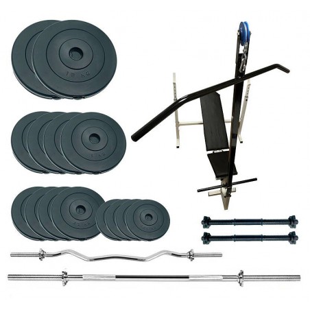 Скамья для жима Newt Gym Scott Plus Set Pro T с набором весов 70 кг