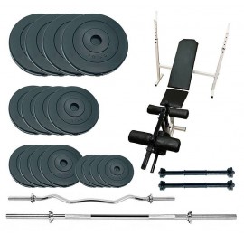 Скамья для жима Newt Gym Scott Plus Set Pro с набором весов 90 кг