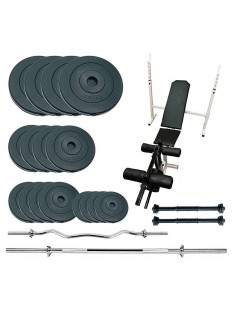 Скамья для жима Newt Gym Scott Plus Set Pro с набором весов 90 кг