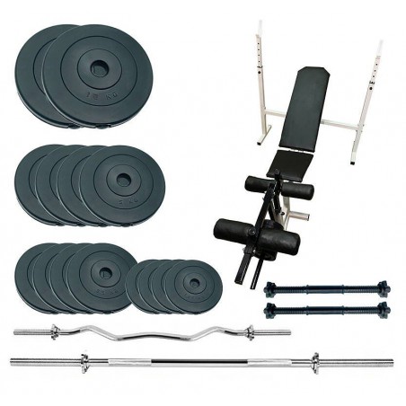 Скамья для жима Newt Gym Scott Plus Set Pro с набором весов 70 кг