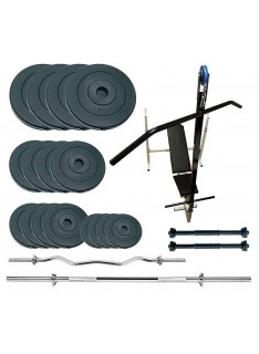 Скамья для жима Newt Gym Scott Plus Set Pro T с набором весов 90 кг