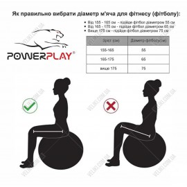 Фитбол PowerPlay 4001 75 см