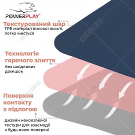 Коврик для йоги и фитнеса PowerPlay 4150 Premium TPE