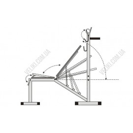 Скамья для жима RN-Sport TOP-2315BL