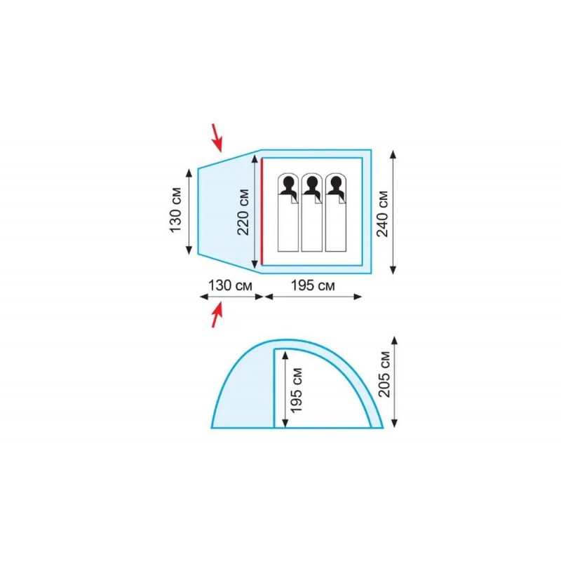 Палатка Tramp Bell 3 v2