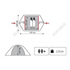 Палатка Tramp Lite Tourist 2