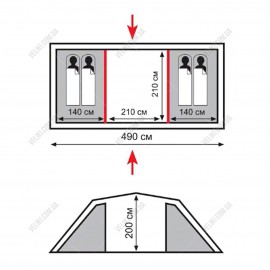 Палатка Totem Hurone 4