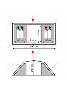 Палатка Totem Hurone 4