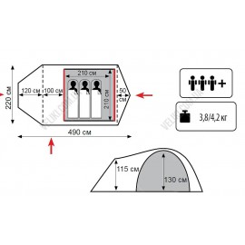 Палатка Tramp Lite Twister 3