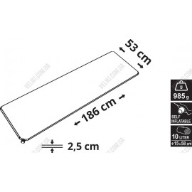 Коврик самонадувной Cattara 13321